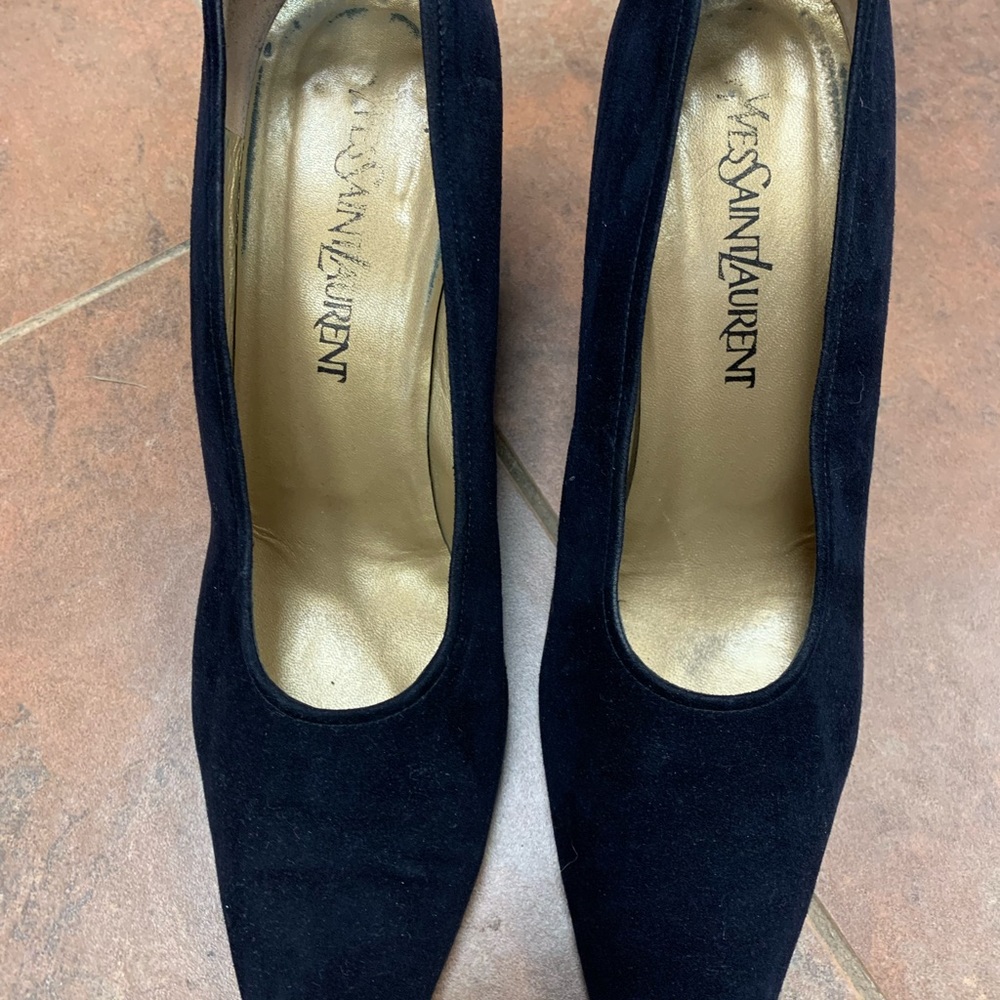 YSL Navy Blue Heels